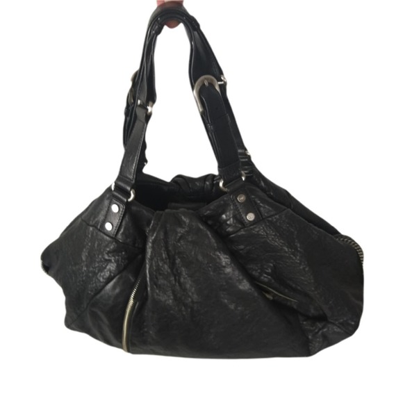 Diane Von Furstenberg Handbags - Diane Von Furstenberg Belle Draped Wrap Bag Black